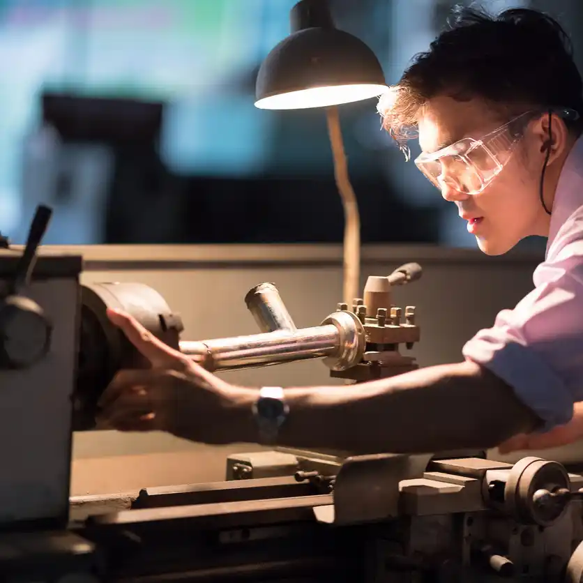 operational excellence guy at a machine