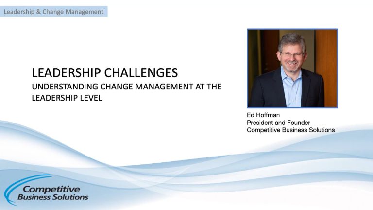 Transitioning Change Managers to Change Leaders