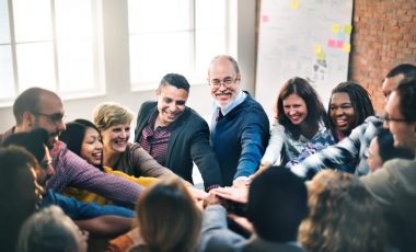 group of people leading as a team