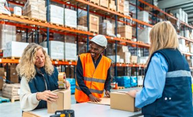 warehouse-workers-talking-while-preparing-packages-2025-01-16-07-34-34-utc